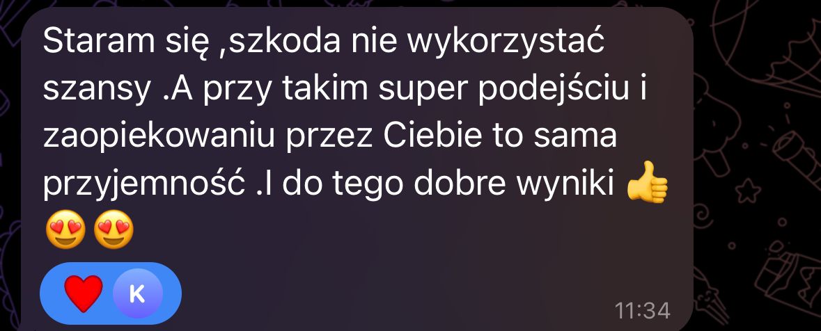 Opinia klientki o współpracy 40