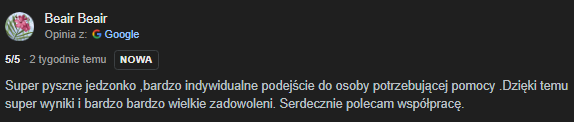 Opinia klientki o współpracy 29