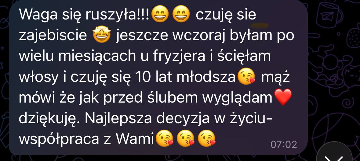 Opinia klientki o współpracy 20